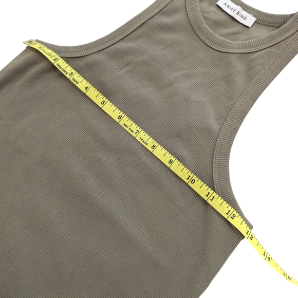 Anine Bing Eva Green Khaki Tank Top - Picture 7 of 7